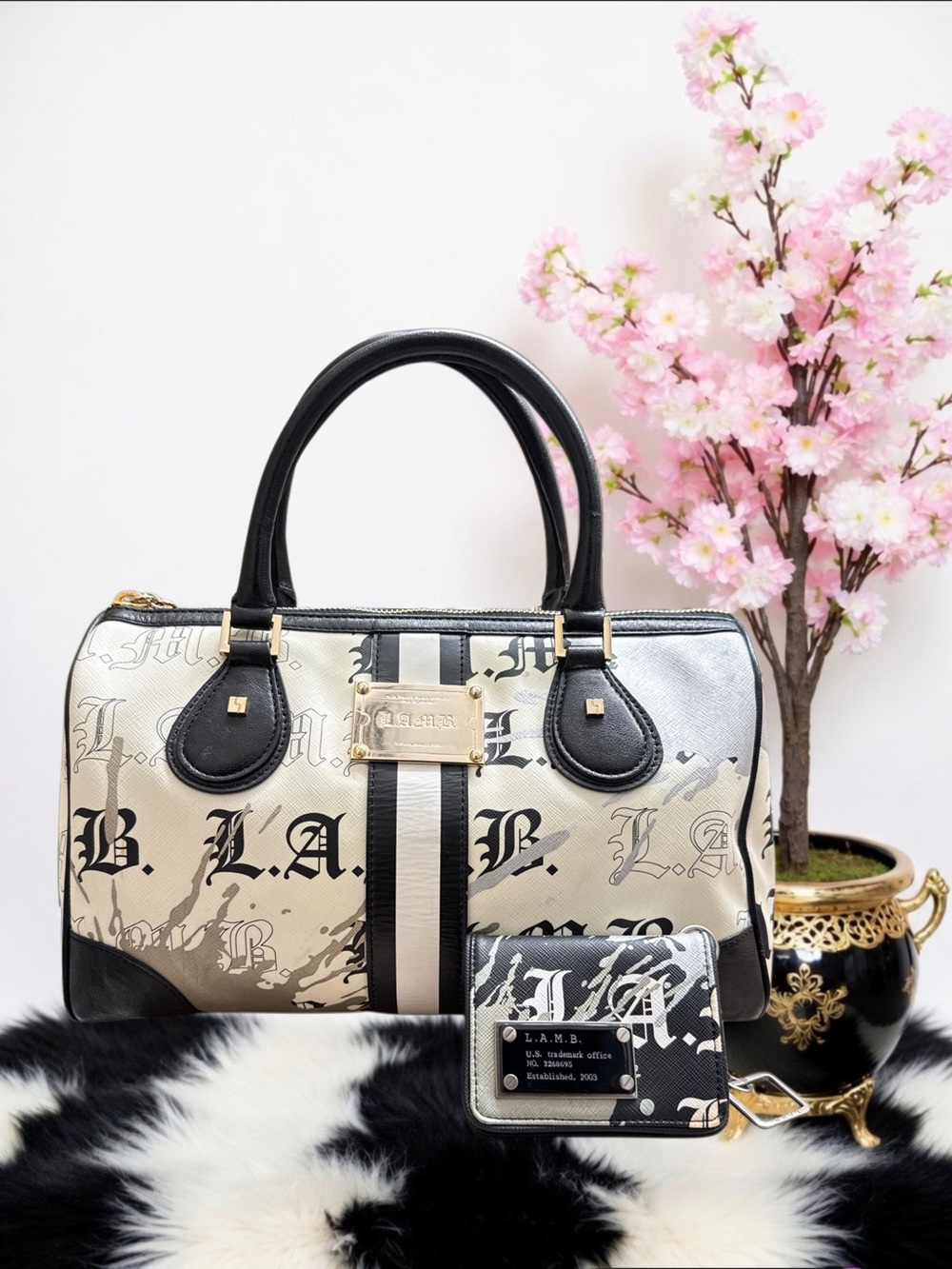 L.A.M.B. BY GWEN STEFANI ALCHEMY SATCHEL & WALLET